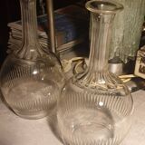 Pair of crystal decanters