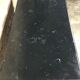 Console then restore Walnut top of fine black marble nineteenth