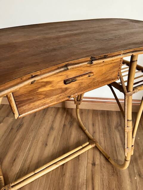 Rattan desk