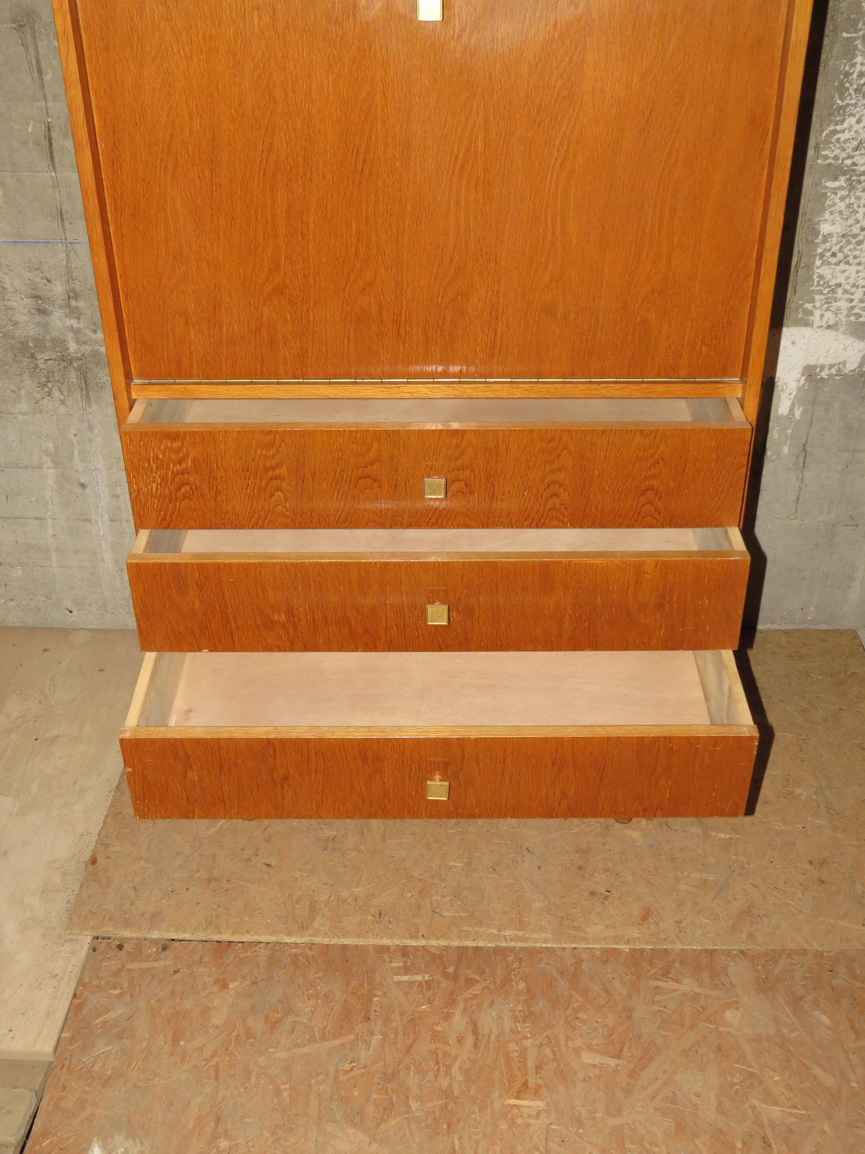 60's secretary with 3 drawers