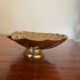 Old brass font pocket tray