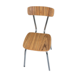 Wood-style formica kitchen chair