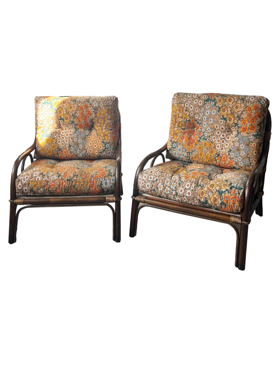 Liberty rattan armchairs