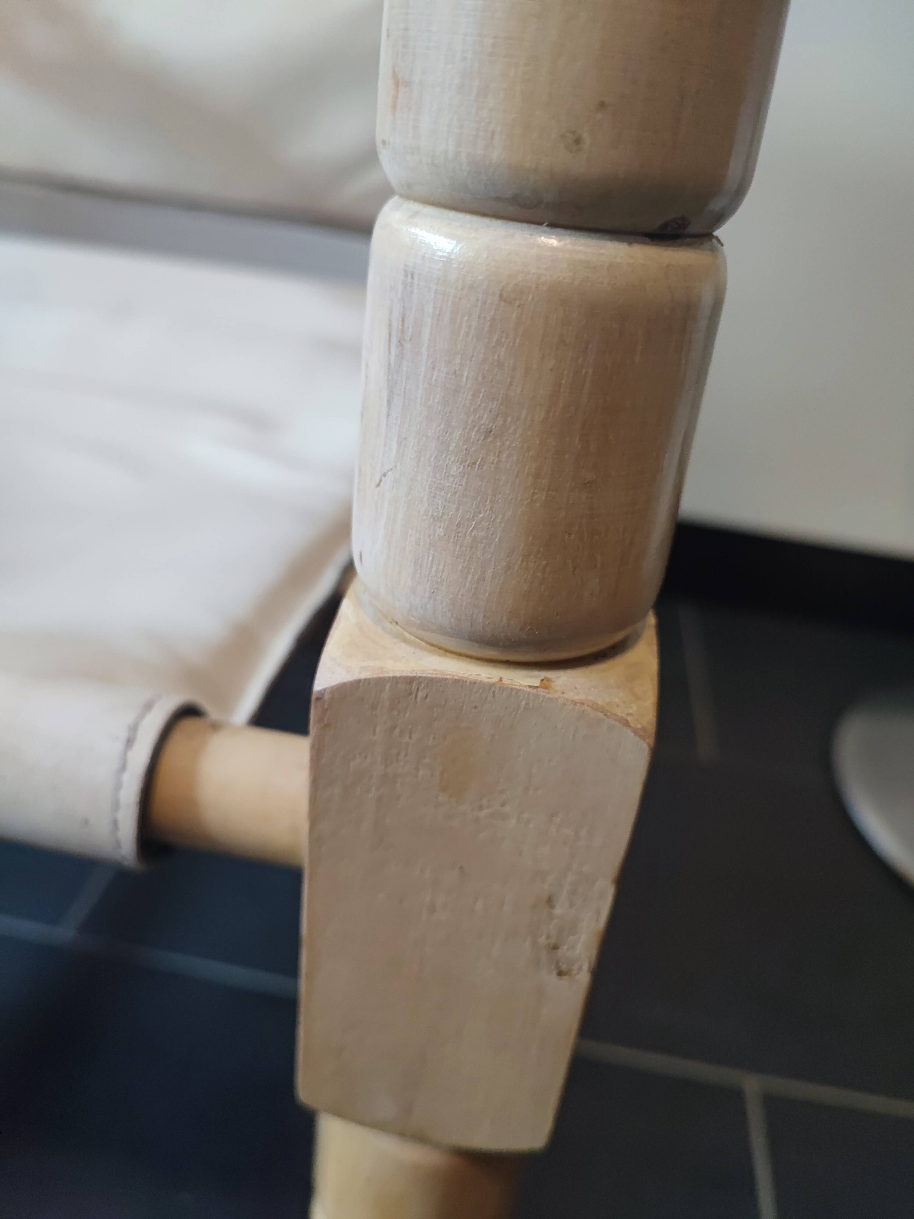 White leather safari armchair