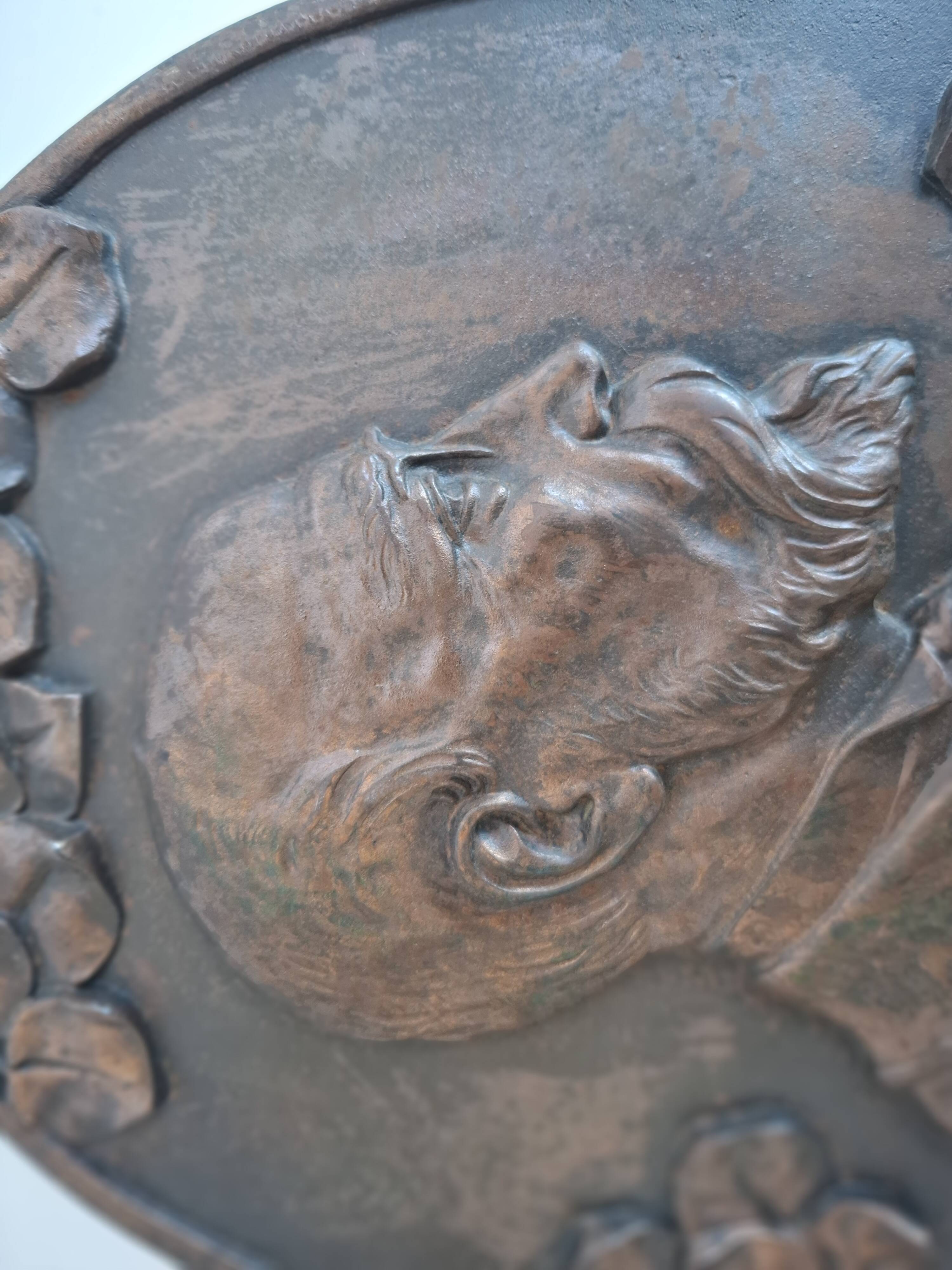 Plaque murale Art Déco T. G. Masaryk 1920, Tchécoslovaquie