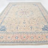 Tapis Vintage Off-White et Rose Poudré, Style Classique, 292x399 Cm
