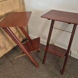 Pair of vintage 50s bedside tables or end tables