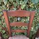 Set of 4 handcrafted rush chairs in solid oak.