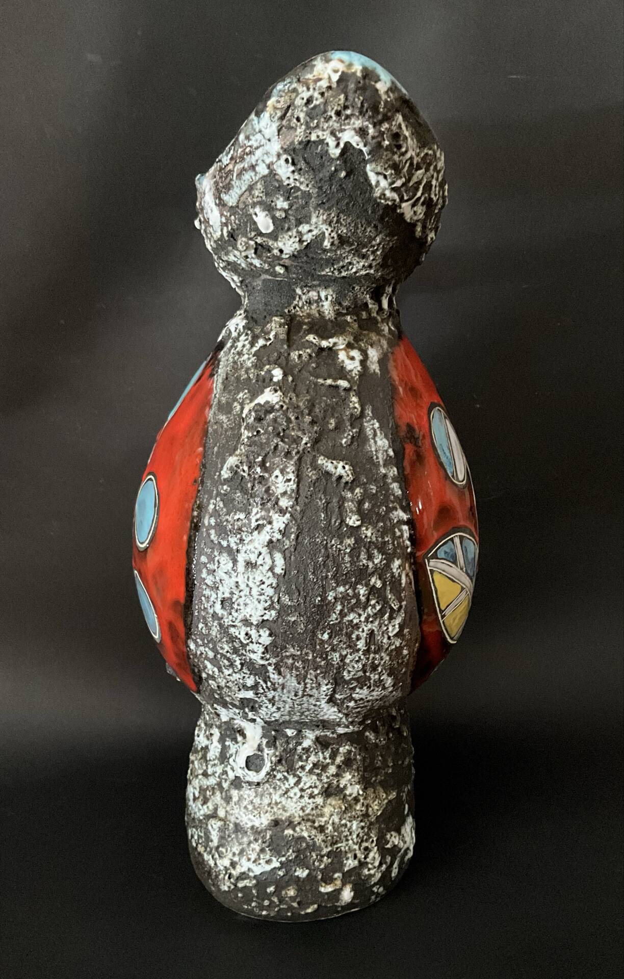 Large PUGI jug in brutalist ceramic signed – Vallauris / Monaco