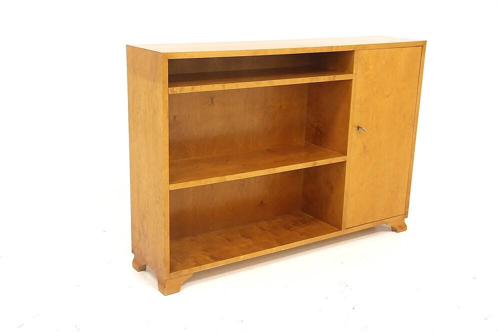 Bibliothèque scandinave en orme, Swedish Modern, Suède, 1930