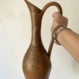 Grande cruche en grès pyreté h39 cm