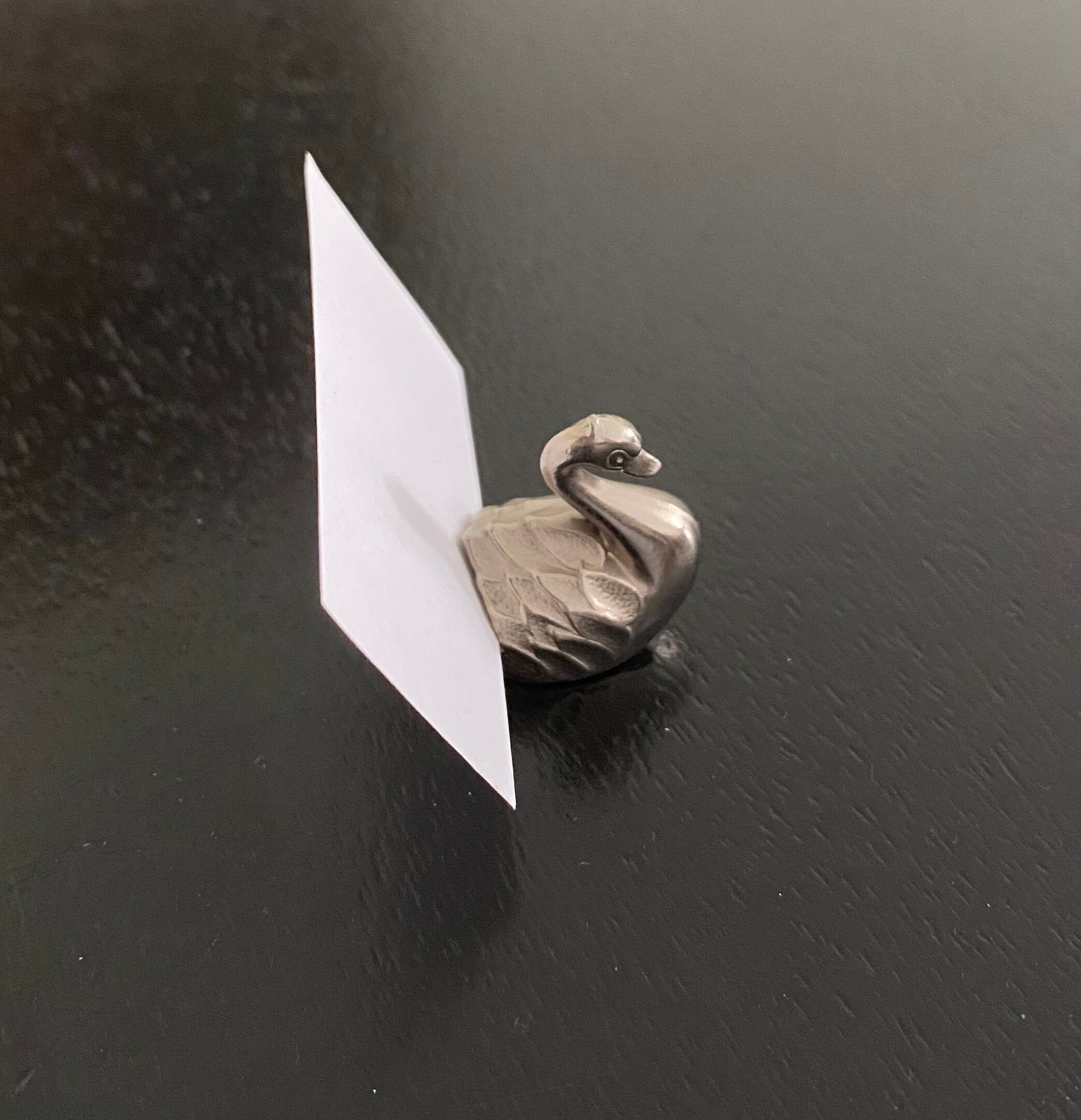Porte-noms forme cygne
