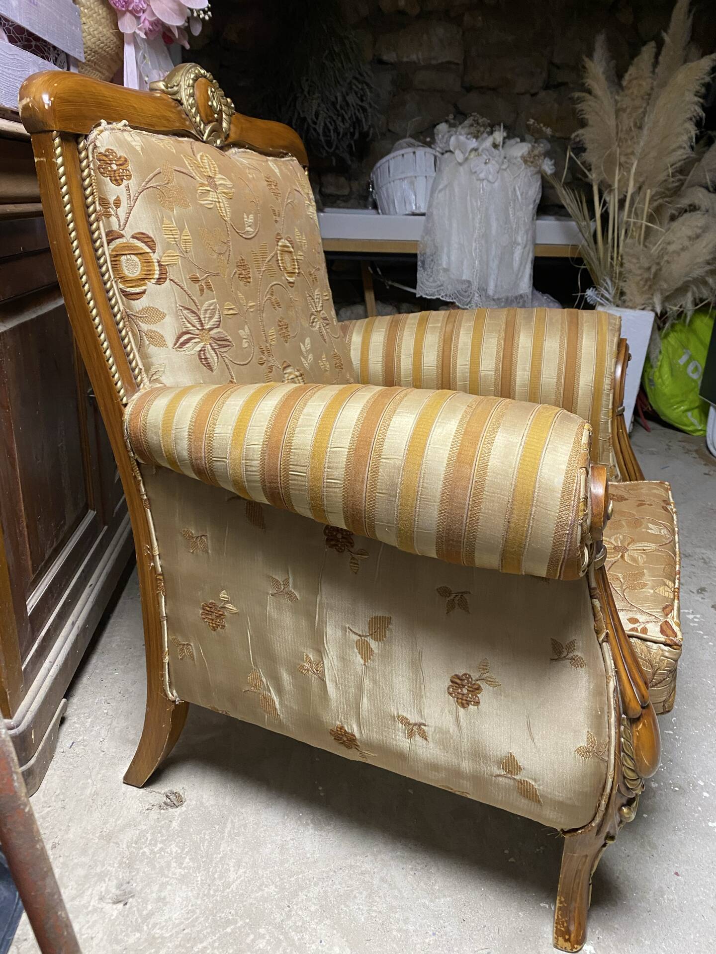 Louis XV Rococo style armchair