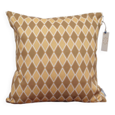 Housse de coussin motif géométrique ambre - 50 x 50