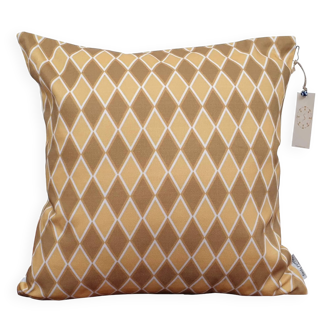 Housse de coussin motif géométrique ambre - 50 x 50