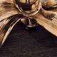 Brass organically shaped double ceiling or wall lights, 1970s