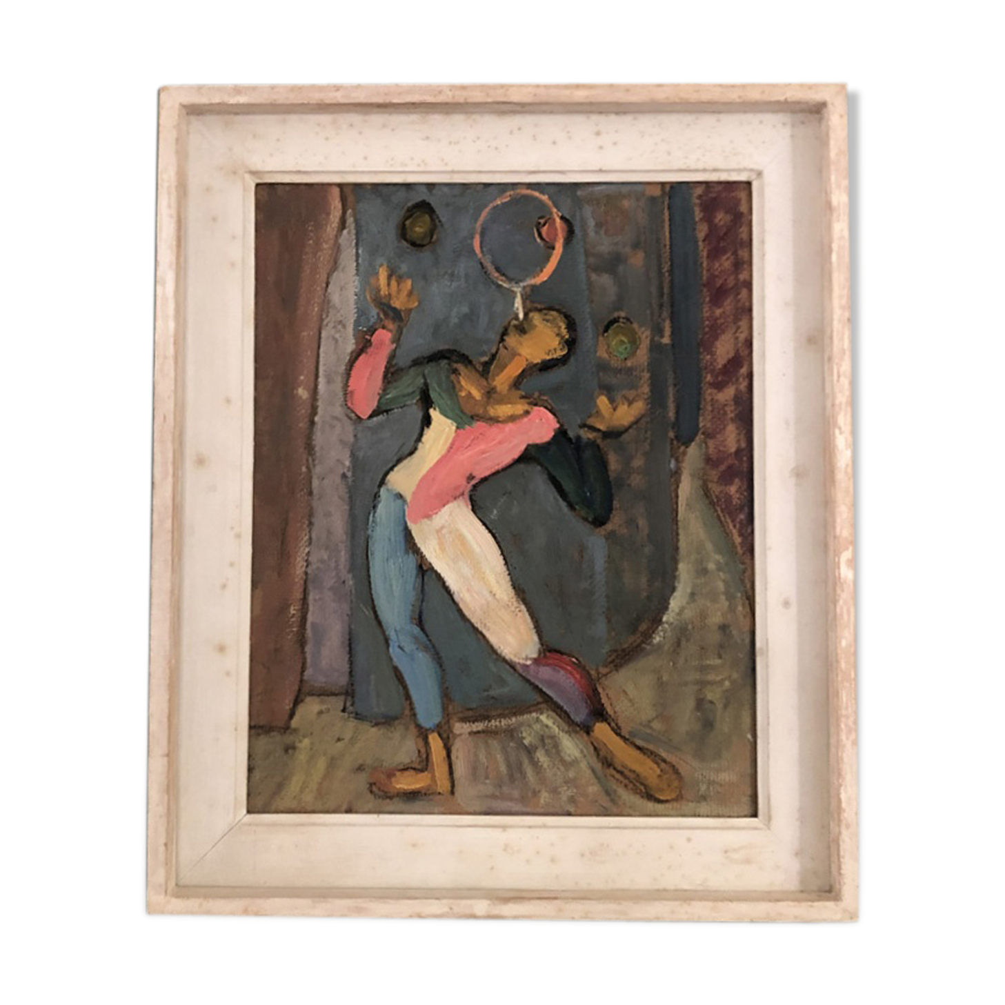 Table oil, The Fair in Roubaix extract "The Juggler"