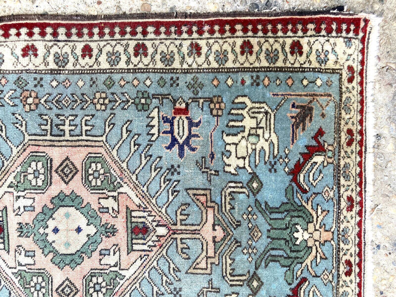 Old carpet, far east, 108x68 cm