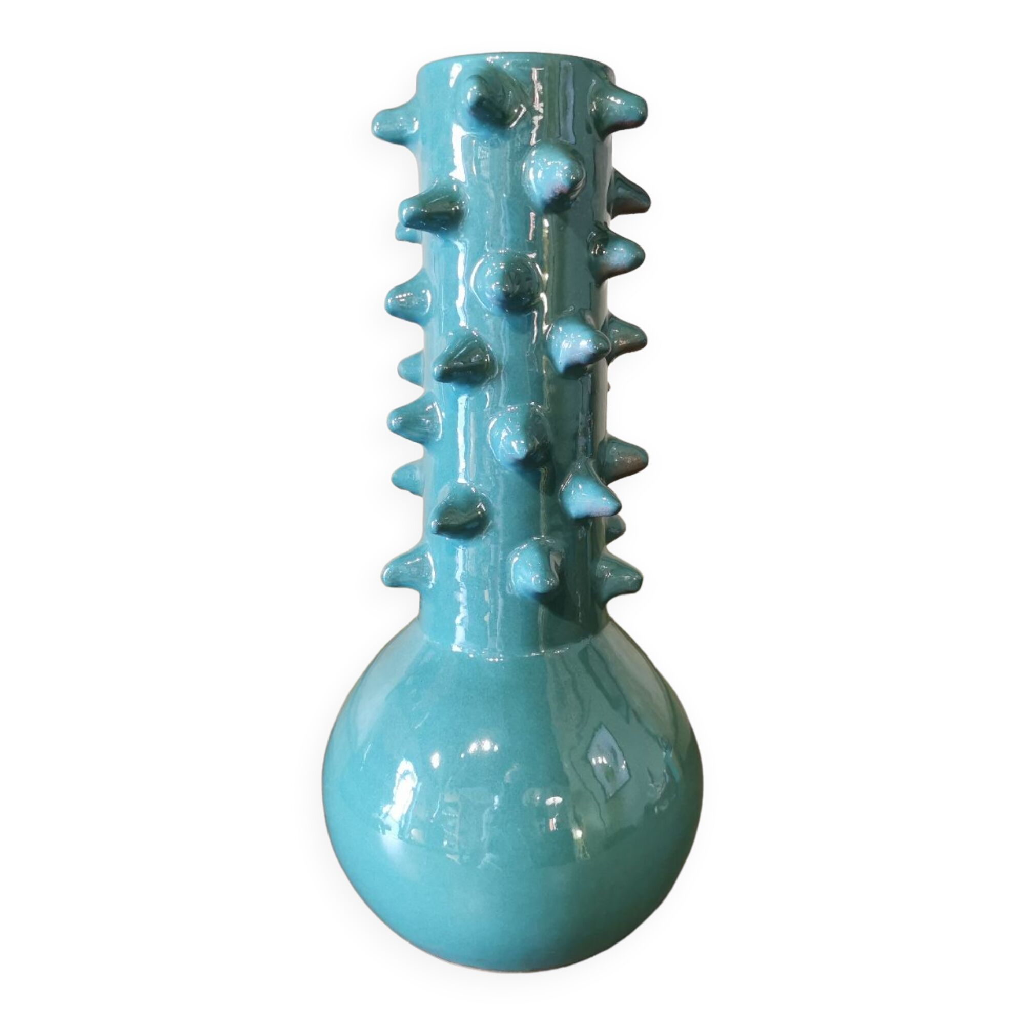 Large vase with ceramic spikes Morocco
