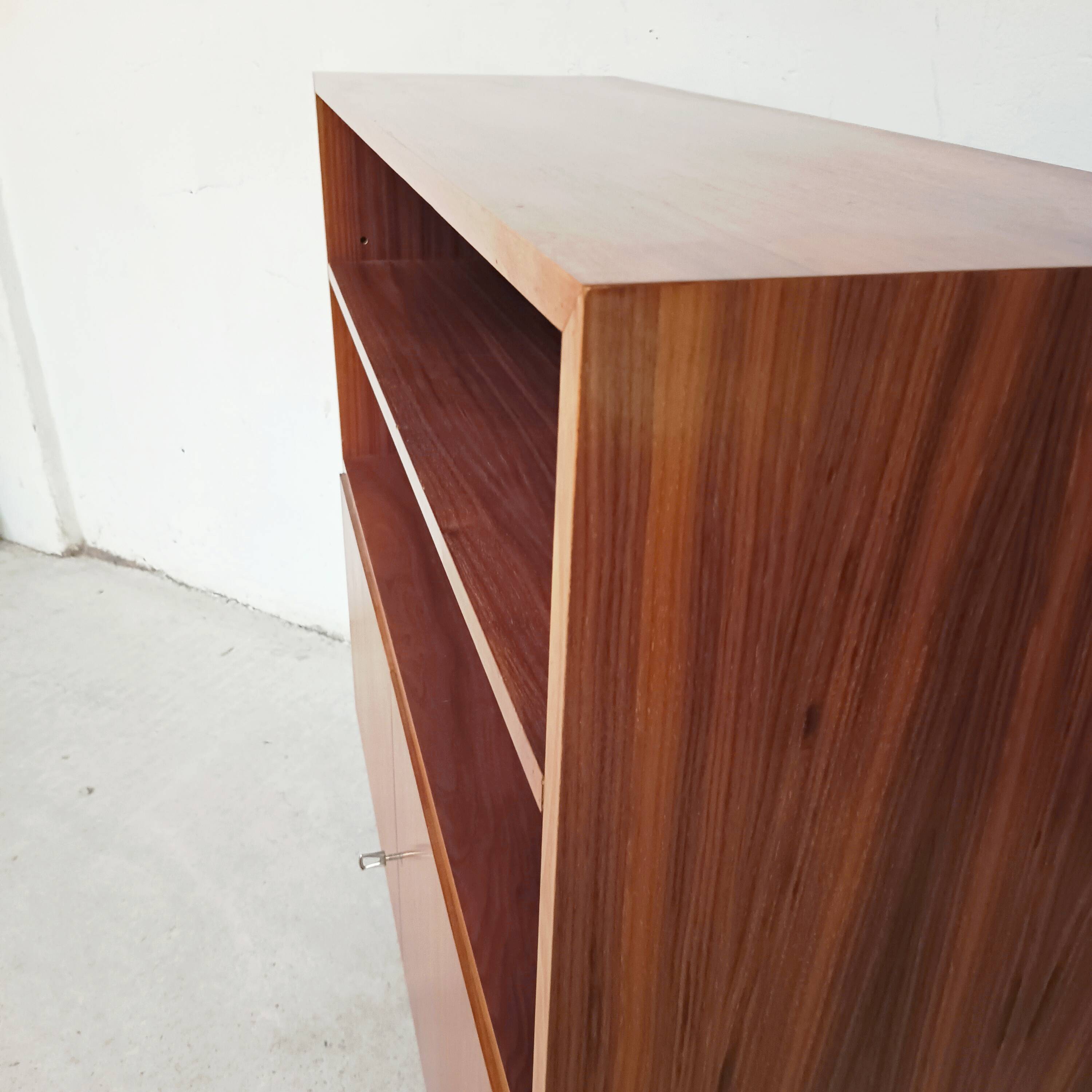 Semi-open, two-door cabinet, 1960