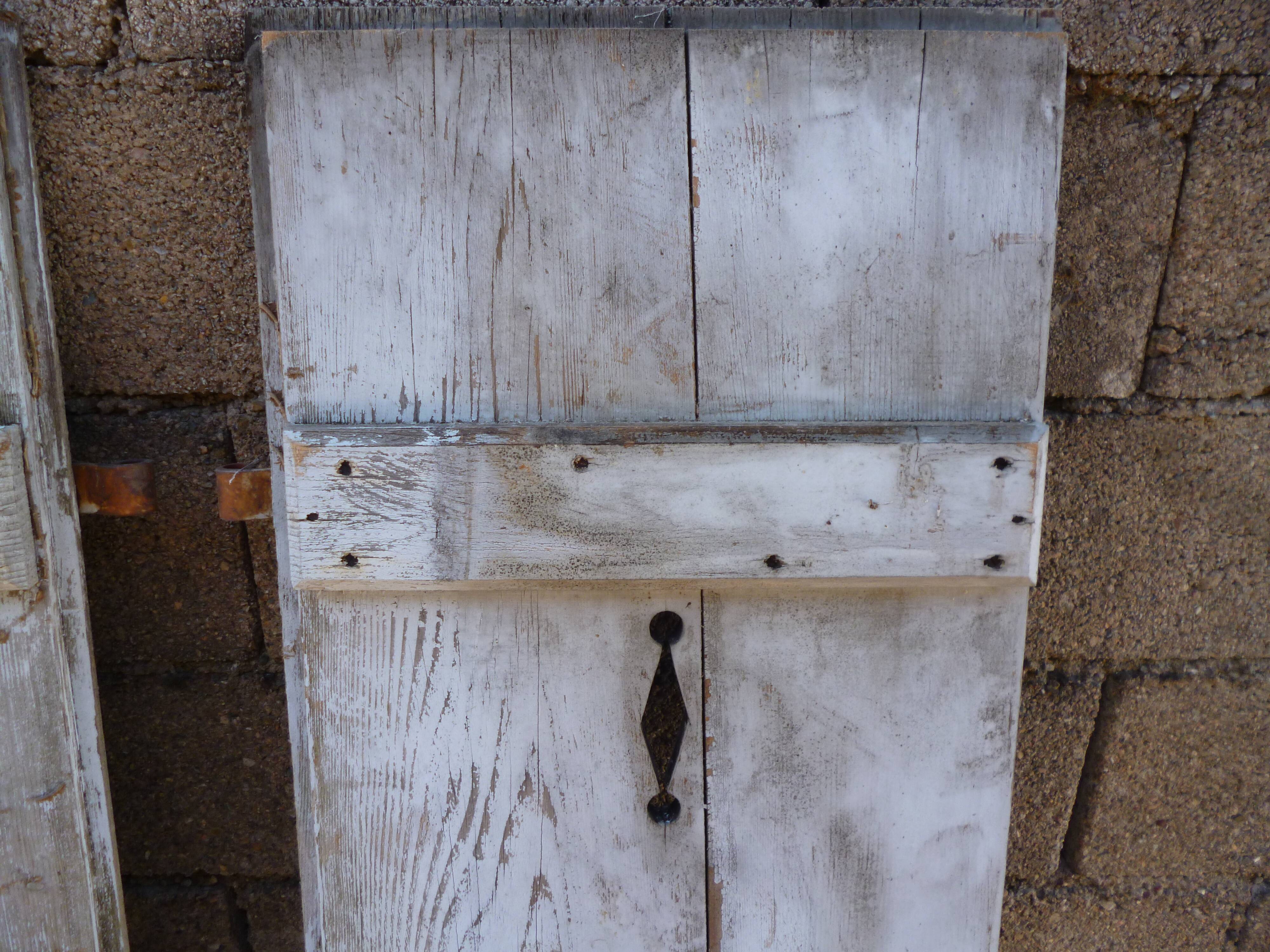 Pair of old shutters