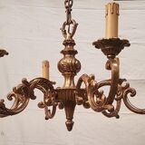 Old bronze chandelier