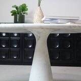 Angelo Mangiarotti ‘M1’ Dining Table in Solid Carrara Marble