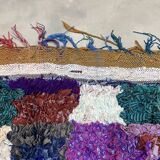 Multicolor carpet in boucherouite fabric 130x250ccm
