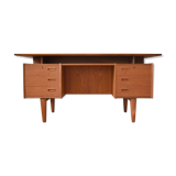 Mid century teak executive desk from H.P. Hansen, 1960s