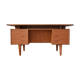 Mid century teak executive desk from H.P. Hansen, 1960s