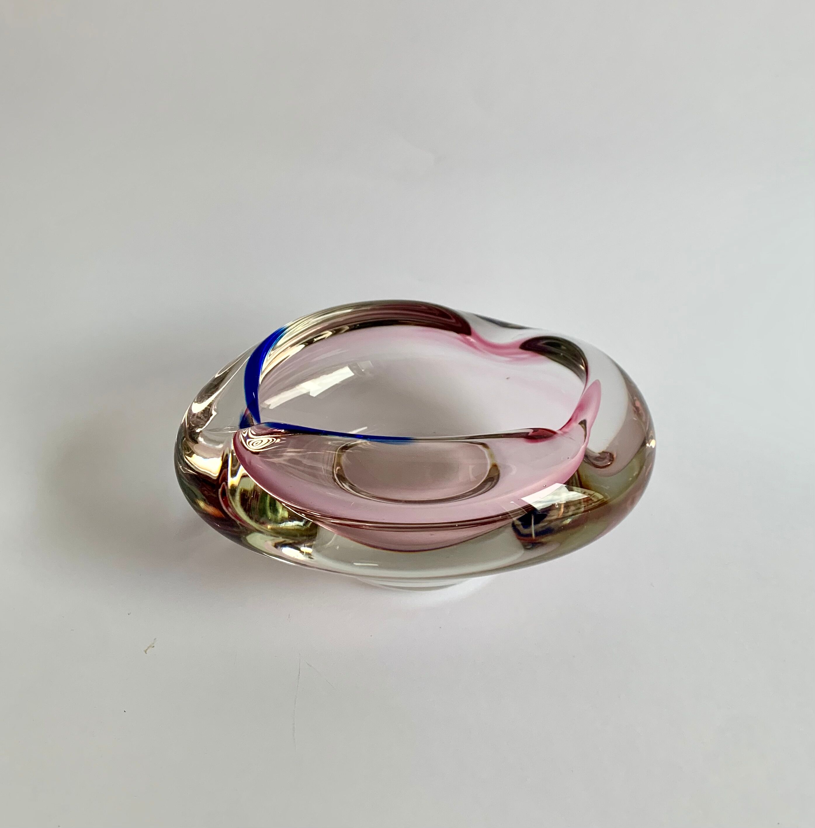 Ashtray by Jozef Hospodka for Chribska Sklarna, 1960