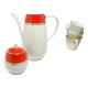Karol sugar bowl, modernism, porcelain, Chodzież, Poland, 1970s.