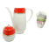 Karol sugar bowl, modernism, porcelain, Chodzież, Poland, 1970s.