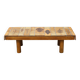 Coffee table attributed to Roger Capron, model "Pain Brulé", France, 1970.