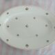 Oval porcelain dish Moulin des Loups Hamage decoration Burgundy