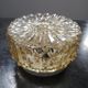 Old ceiling lamp vintage wall lamp in white glass amber patterns 1960 ø 16.5 cm tbe vintage