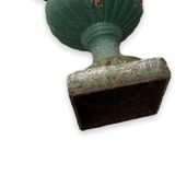 Vase Medici Late XIXth enamel Green