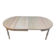 Table à manger ronde extensible rénovée Louis Philippe 115cm 2 rallonges