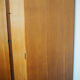 Old boarding cabinet in vintage solid wood
