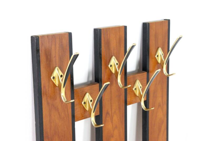 Wall coat rack 'Erika' - mid century modern - vintage