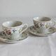 2 cups and subcups Churchill Staffordshire England