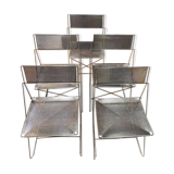 Lot de 5 Chaises by Niels Jørgen Haugesen Magis-Stoel-Nuova X-Line Omli