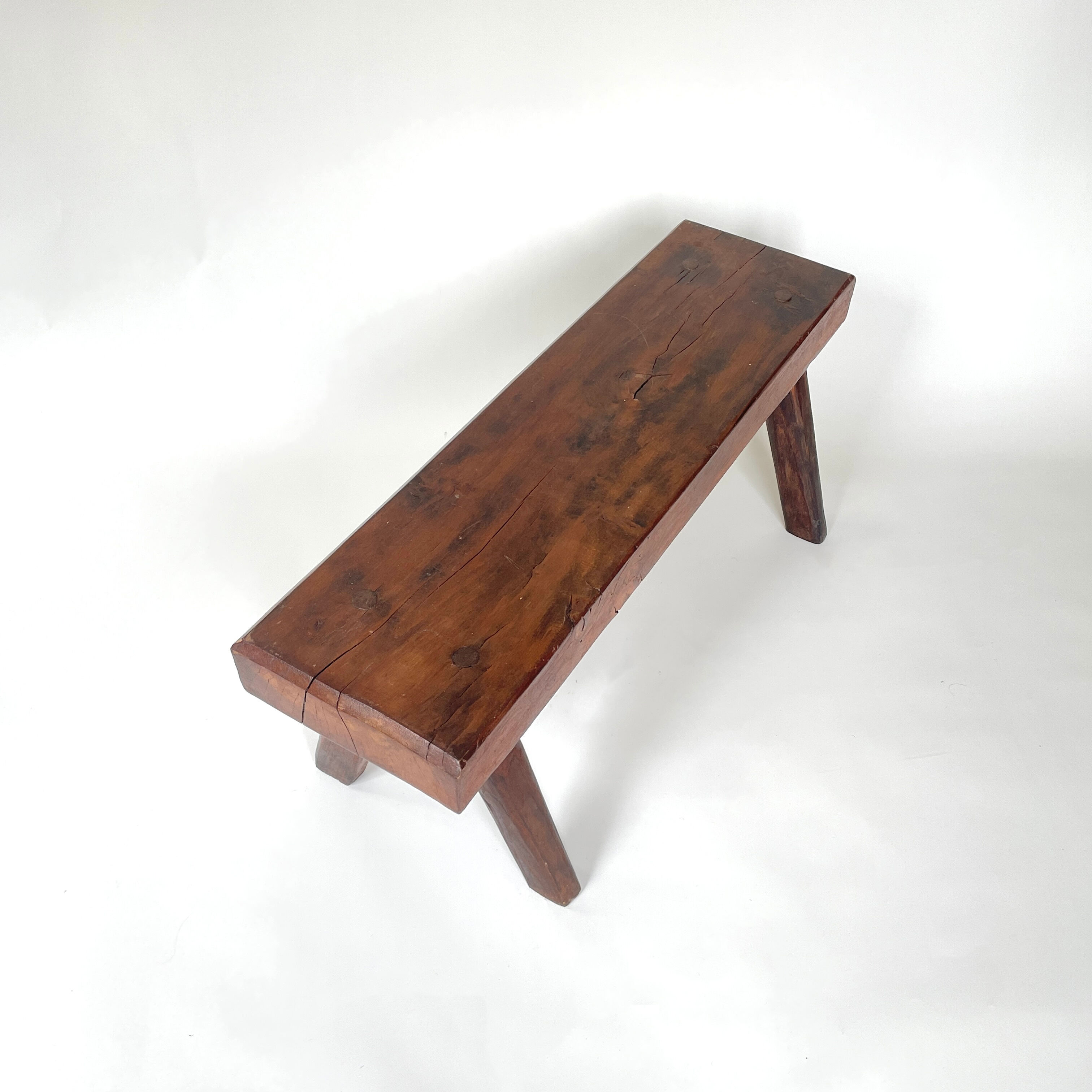 Vintage brutalist bench, 1960