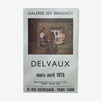 Paul Delvaux Poster Exhibition 1978 Gallery Isy Brachot