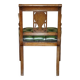 Chesterfield leather office chair with Dutch marquetry