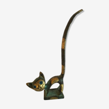 Bronze cat decoration