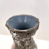 Vintage Fat Lava Earthenware Vase by Giulianelli for Ceramiche San Marino