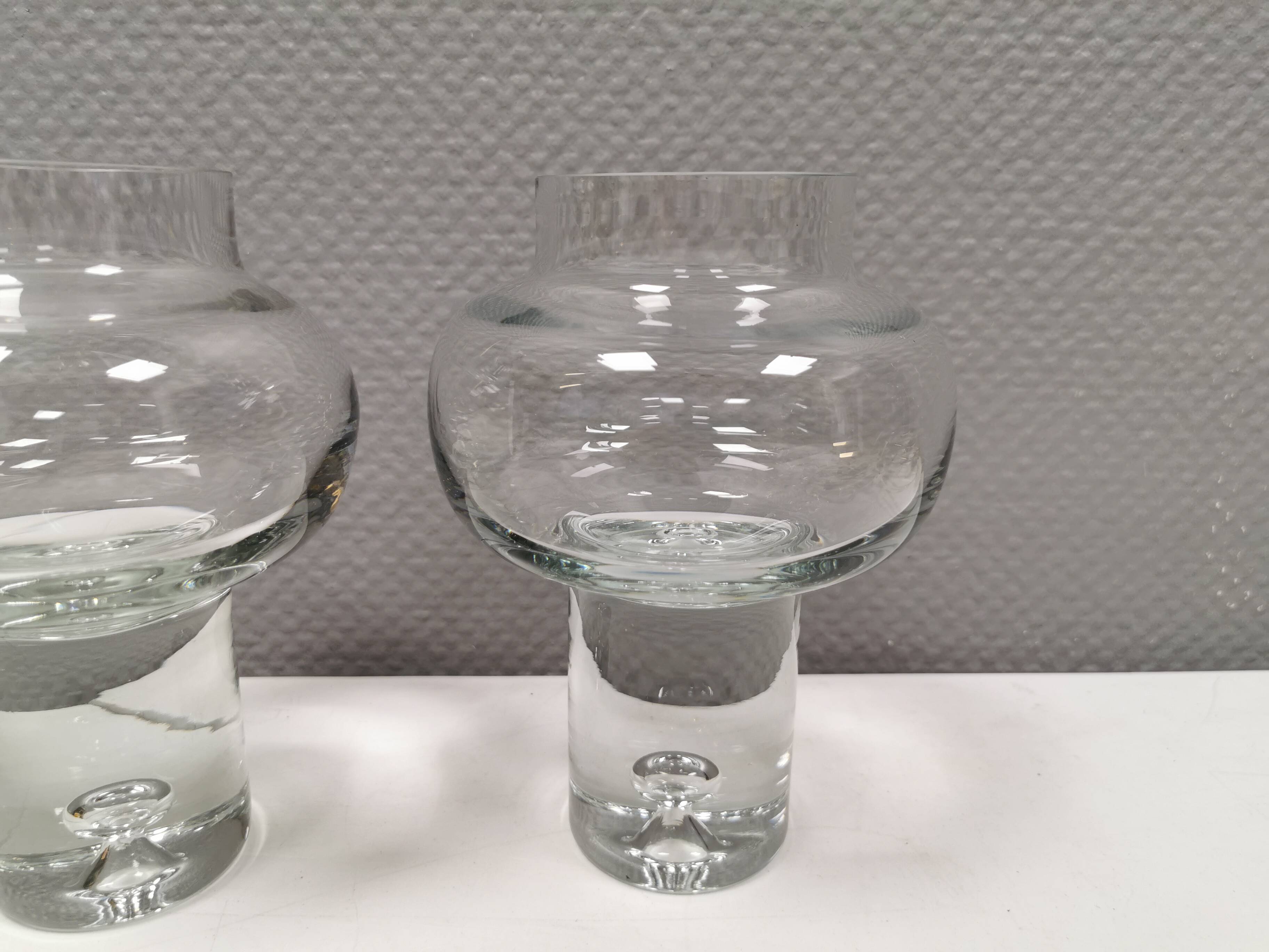 Two crystal glass vases from Polish Krosno glass