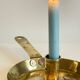 LOW HAND BRASS CANDLESTICK ANTIQUE