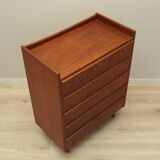 Commode en teck, design danois, années 1970, production : Danemark